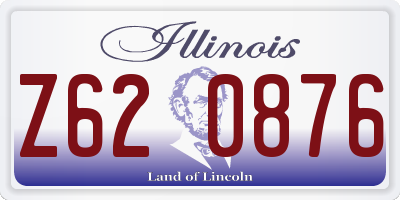 IL license plate Z620876