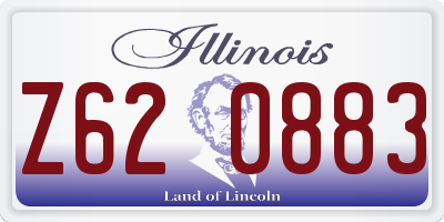 IL license plate Z620883