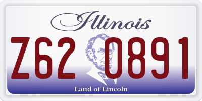 IL license plate Z620891