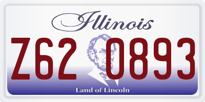 IL license plate Z620893