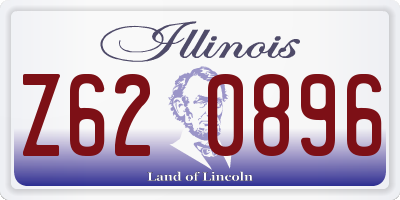 IL license plate Z620896