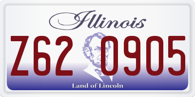 IL license plate Z620905