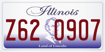 IL license plate Z620907