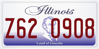 IL license plate Z620908