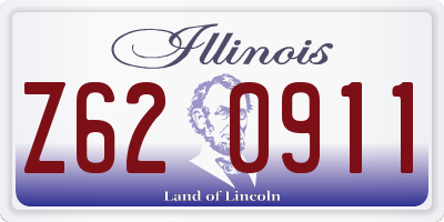 IL license plate Z620911