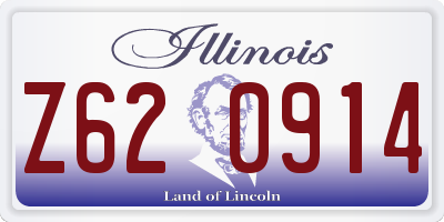 IL license plate Z620914