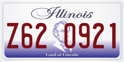 IL license plate Z620921