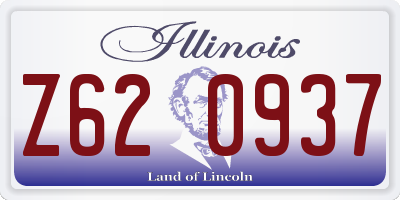 IL license plate Z620937