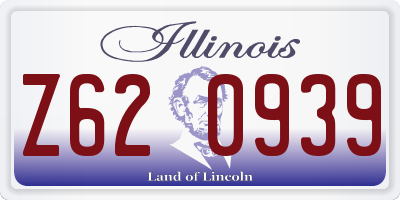 IL license plate Z620939