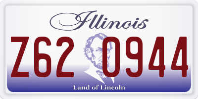 IL license plate Z620944