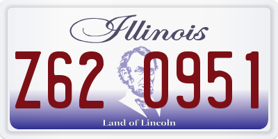 IL license plate Z620951