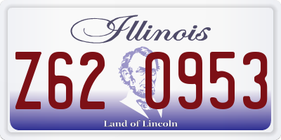 IL license plate Z620953