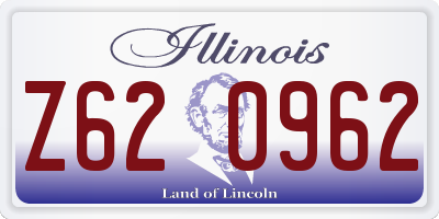 IL license plate Z620962