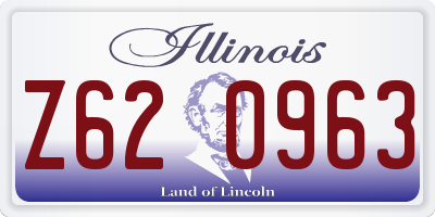 IL license plate Z620963