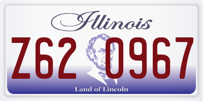 IL license plate Z620967