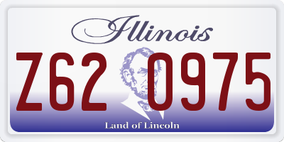 IL license plate Z620975