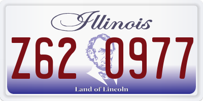 IL license plate Z620977