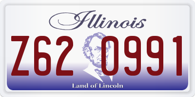 IL license plate Z620991