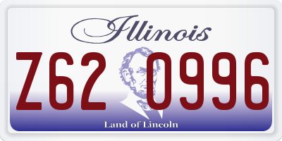 IL license plate Z620996