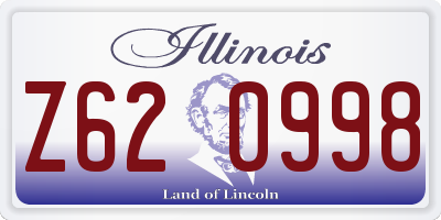 IL license plate Z620998