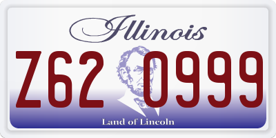 IL license plate Z620999