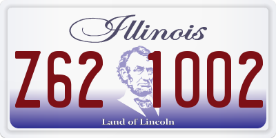 IL license plate Z621002