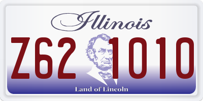 IL license plate Z621010