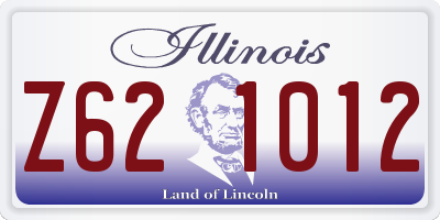 IL license plate Z621012