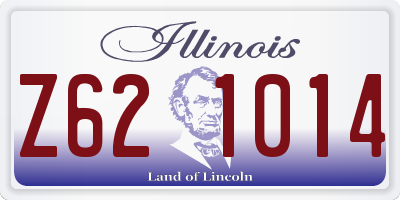 IL license plate Z621014
