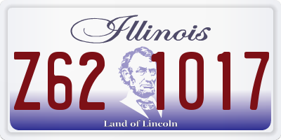 IL license plate Z621017