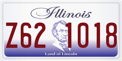 IL license plate Z621018