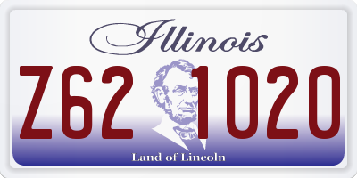 IL license plate Z621020