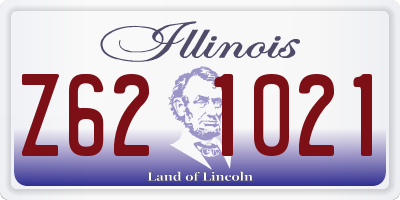 IL license plate Z621021