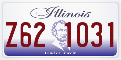 IL license plate Z621031