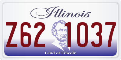 IL license plate Z621037