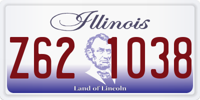 IL license plate Z621038