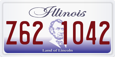 IL license plate Z621042