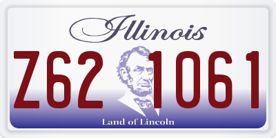 IL license plate Z621061