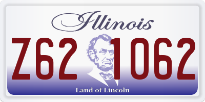 IL license plate Z621062