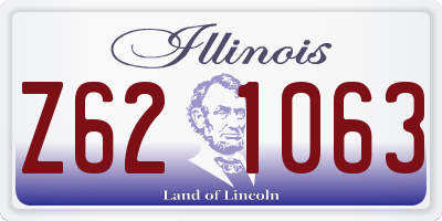 IL license plate Z621063
