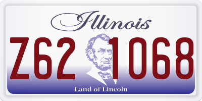 IL license plate Z621068