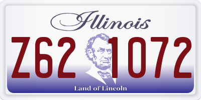 IL license plate Z621072