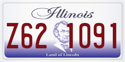 IL license plate Z621091