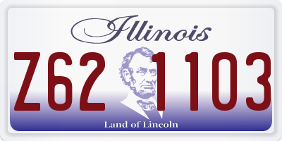 IL license plate Z621103
