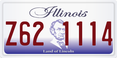 IL license plate Z621114