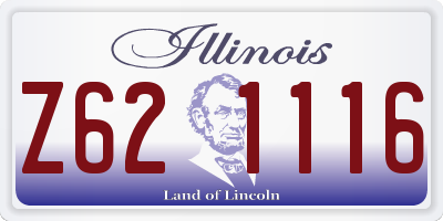 IL license plate Z621116