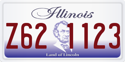IL license plate Z621123
