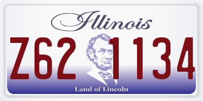 IL license plate Z621134