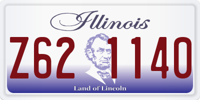 IL license plate Z621140