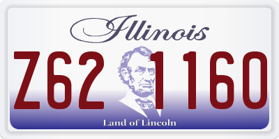 IL license plate Z621160